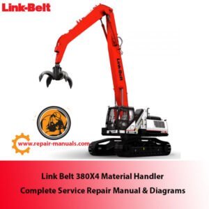 Complete service repair manual for Link Belt 380X4 Material Handler, including detailed diagrams for effective repairs
