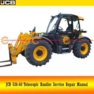 Service Repair Manual for JCB 536-60 Telescopic Handler, showcasing detailed diagrams and maintenance instructions