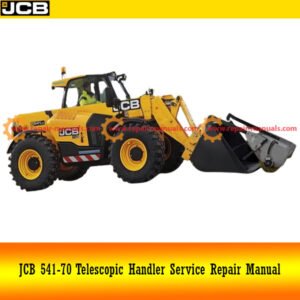Service Repair Manual for JCB 541-70 Telescopic Handler, showcasing detailed diagrams and maintenance instructions