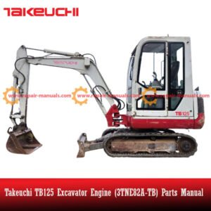 Illustrated parts manual for the Takeuchi TB125 Excavator Engine (3TNE82A-TB), providing essential maintenance information