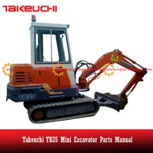 Comprehensive parts manual for the Takeuchi TB25 excavator