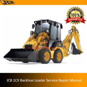 Service Repair Manual for JCB 1CX Backhoe Loader, showcasing detailed diagrams and maintenance instructions