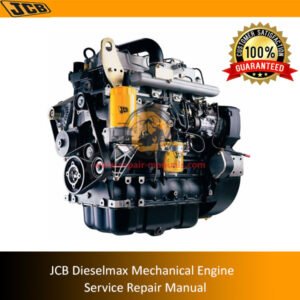 JCB Dieselmax Mechanical Engine Service Repair Manual cover featuring technical illustrations and detailed service instructions