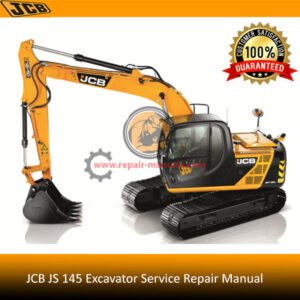 Service Repair Manual for JCB JS 145 Excavator, showcasing detailed diagrams and instructions for effective maintenance