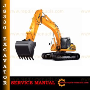 Service Repair Manual for JCB JS330 Tracked Excavator, showcasing detailed diagrams and maintenance instructions