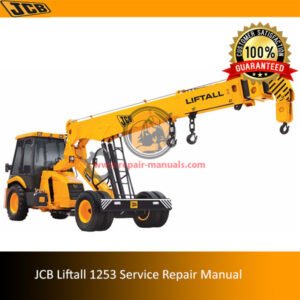 JCB Liftall 1253 Service Repair Manual, showcasing the title with diagrams related to service and repair instructions