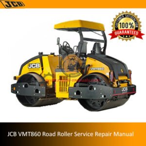 Service Repair Manual for JCB VMT860 Road Roller, showcasing detailed diagrams and maintenance instructions