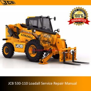 JCB 530-110 Loadall Service Repair Manual showcasing technical drawings and essential repair information