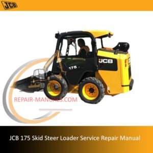 Service Repair Manual for JCB 190T Skid Steer Loader, showcasing diagrams and maintenance instructions