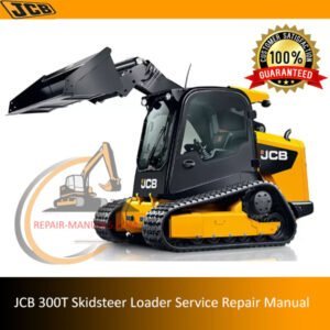 Service Repair Manual for JCB 300T Skidsteer Loader, showcasing detailed diagrams and maintenance instructions
