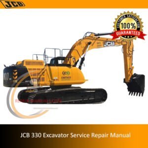 JCB 370 Excavator Service Repair Manual cover featuring the model and essential maintenance information