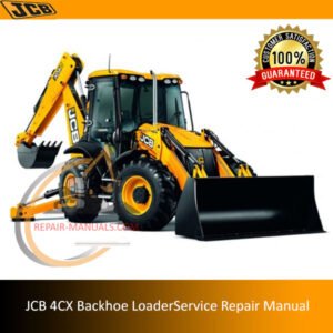 Service Repair Manual for JCB 4CX Backhoe Loader, showcasing detailed diagrams and maintenance instructions