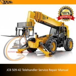 Service Repair Manual for JCB 509-42 Telehandler, showcasing detailed diagrams and maintenance instructions