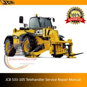 Service Repair Manual for JCB 533-105 Telehandler, showcasing detailed diagrams and maintenance instructions