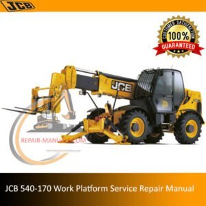 Service Repair Manual for JCB 540-170 Work Platform, showcasing detailed diagrams and instructions
