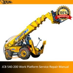Service Repair Manual for JCB 540-200 Work Platform, showcasing detailed diagrams and instructions for maintenance