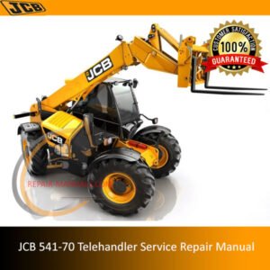 JCB 541-70 Telehandler Service Repair Manual showcasing technical drawings and essential maintenance information