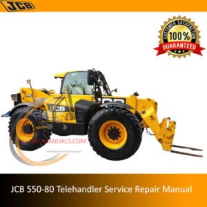 JCB 550-80 Telehandler Service Repair Manual showcasing technical drawings and essential maintenance information