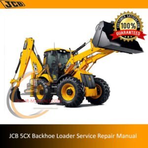 Service Repair Manual for JCB 5CX Backhoe Loader, showcasing detailed diagrams and maintenance instructions