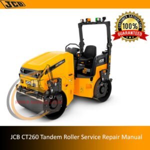 Service Repair Manual for JCB CT260 Tandem Roller, showcasing detailed diagrams and instructions for effective repairs