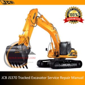 Service Repair Manual for JCB JS370 Tracked Excavator, showcasing detailed diagrams and maintenance instructions