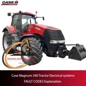 Diagram of Case Magnum 340 Tractor electrical systems with explanations of various fault codes