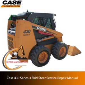 Case 430 Series 3 Skid Steer service repair manual, showcasing diagrams and step-by-step repair procedures