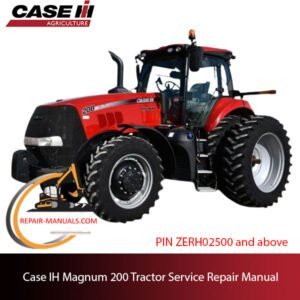 Case IH Magnum 200 Tractor service repair manual, showcasing diagrams and step-by-step repair procedures