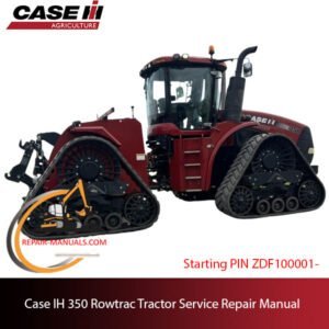 Service manual for Case IH 350 Rowtrac Tractor, highlighting repair techniques and essential maintenance information