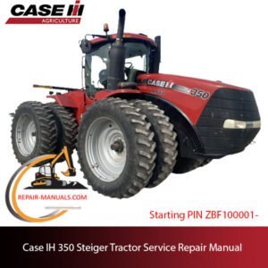the service repair manual for Case IH 350 Rowtrac Tractor, highlighting maintenance tips and troubleshooting advice