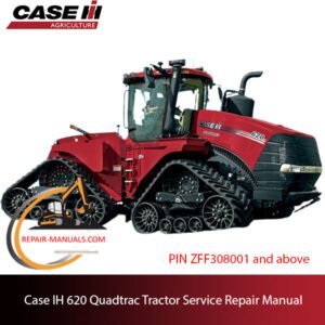 Case IH 620 Quadtrac Tractor service repair manual, showcasing detailed repair procedures and specifications for maintenance