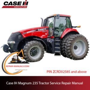 Case IH Magnum 235 tractor service repair manual, showcasing the cover design and essential maintenance information