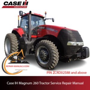 Case IH Magnum 260 tractor service repair manual, showcasing diagrams and step-by-step repair procedures