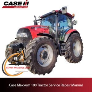 Case Maxxum 100 tractor service repair manual, showcasing diagrams and maintenance guidelines for efficient repairs