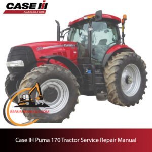 Case IH Puma 170 Tractor service repair manual, showcasing the tractor and detailed repair instructions