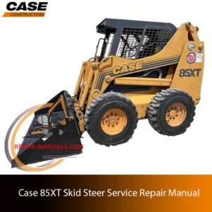 Case 85XT skid steer service repair manual, showcasing diagrams and repair guidelines for maintenance and troubleshooting