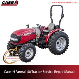 Case IH Farmall 50 tractor service repair manual, including illustrations and instructions for maintenance and repairs
