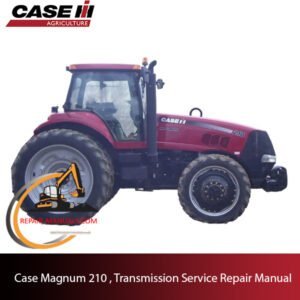 Case Magnum 210 tractor transmission service repair manual, showcasing detailed diagrams and maintenance guidelines