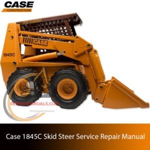 Service repair manual for Case 1845C Skid Steer, showcasing diagrams and guidelines for effective machine maintenance and repairs