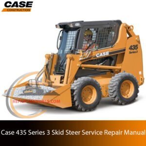 Service repair manual for case 435 series 3 skid steer, showcasing diagrams and guidelines for effective machine maintenance and repairs