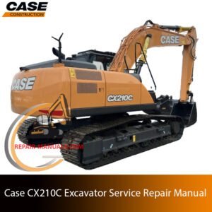 Service repair manual for Case CX210C Excavator, showcasing diagrams and guidelines for effective machine maintenance and repairs