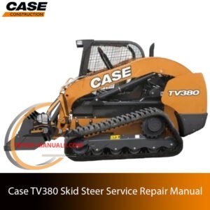 Service repair manual for case TV380 skid steer, showcasing diagrams and guidelines for effective machine maintenance and repairs