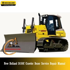 Service Repair Manual for New Holland D150C Dozer, showcasing diagrams and maintenance instructions