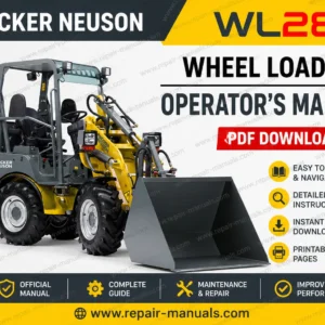 Operator's Manual for Wacker Neuson WL28 Wheel Loader