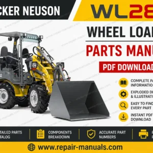 Parts manual for Wacker Neuson WL28 Wheel Loader