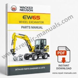Parts manual for Wacker Neuson EW65 Wheel Excavator