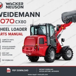 Wacker Neuson Weidemann 2070 CX80 Wheel Loader parts manual