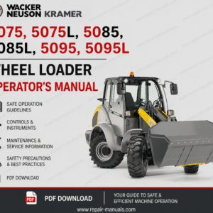 Operator's manual for Wacker Neuson Kramer 5075