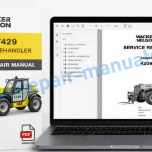 Service Repair Manual for Wacker Neuson 4209 KT429 Kramer Telehandler