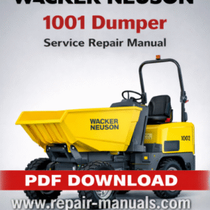 Service Repair Manual for Wacker Neuson 1001 Dumper
